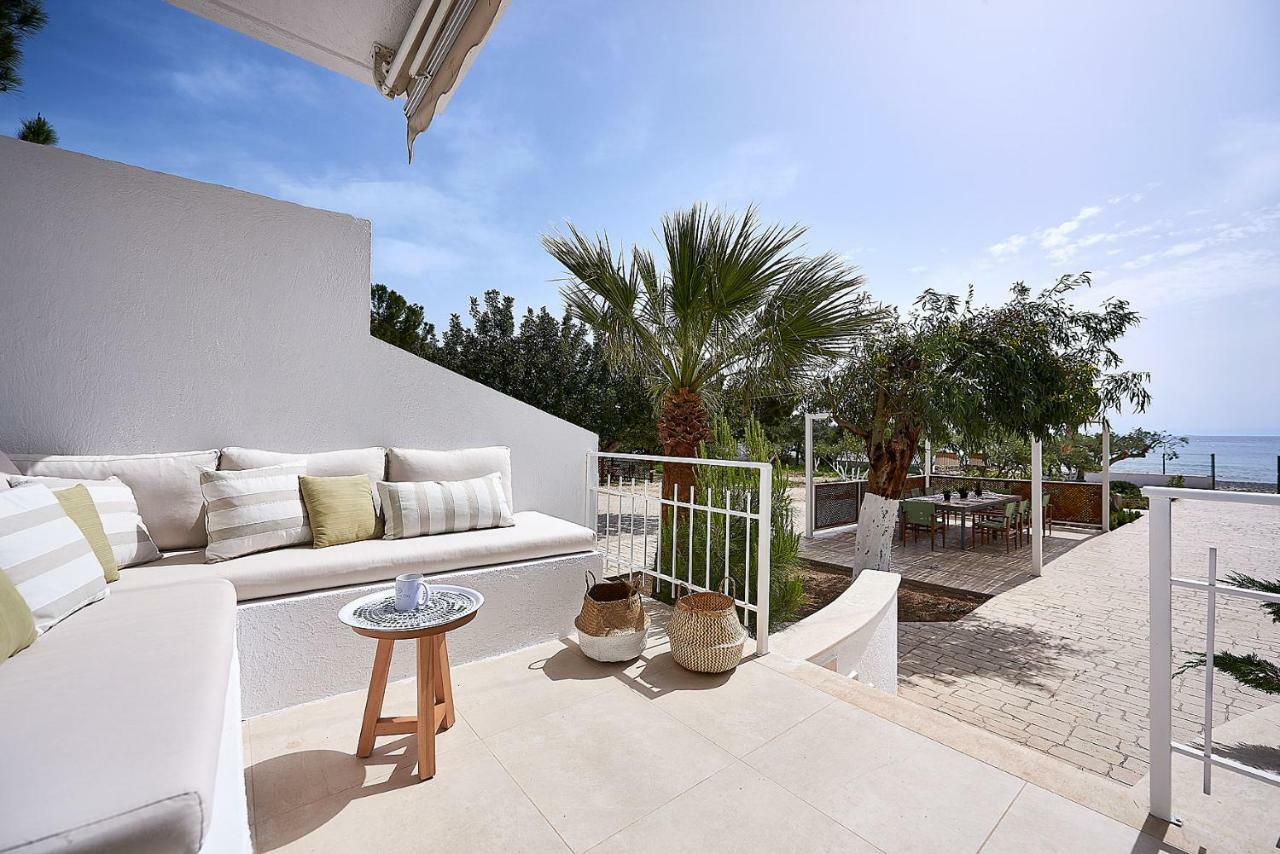 Beachfront Villa On Crete - Kirvas, Member Of Pelagaios Villas Koutsounari Eksteriør bilde