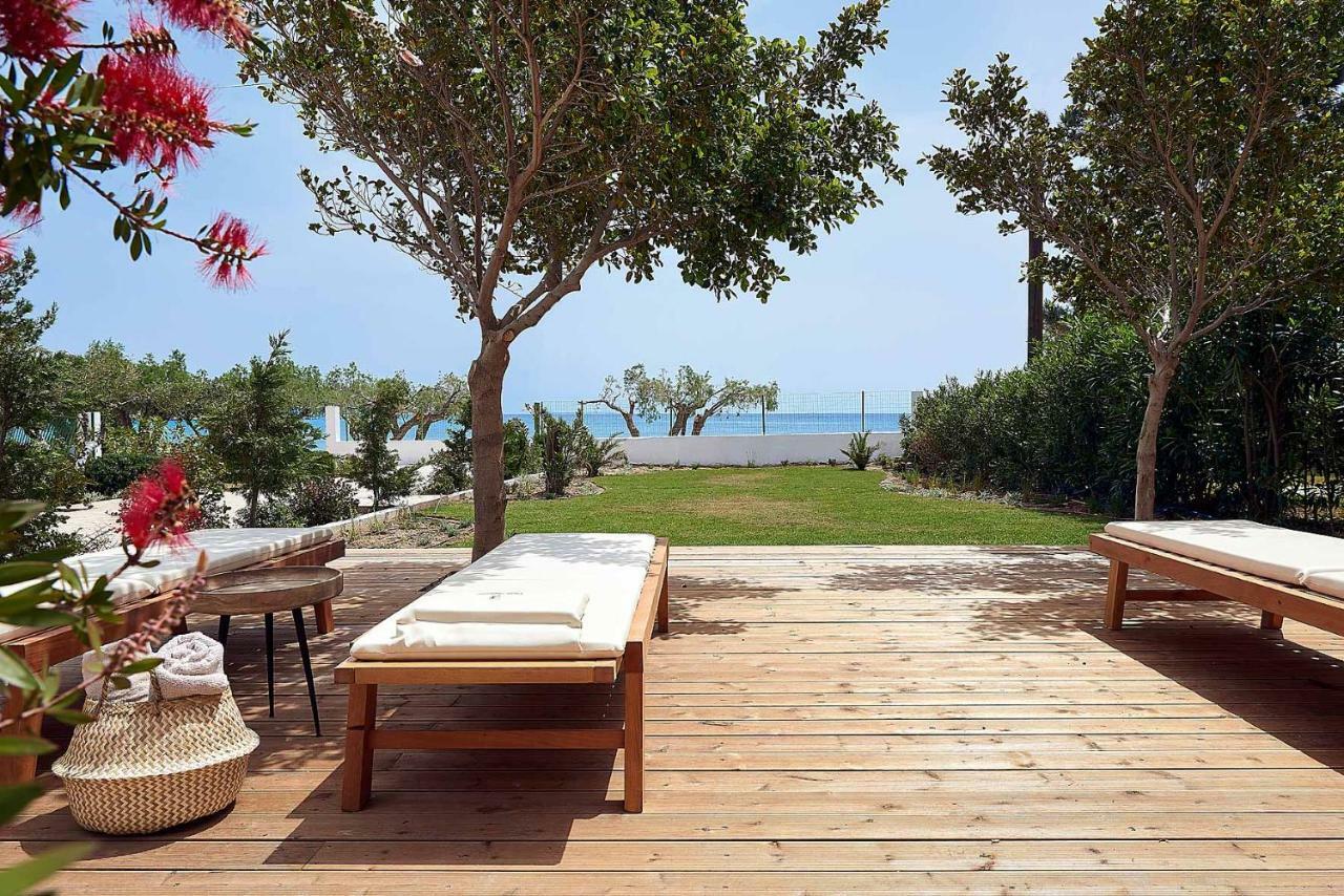 Beachfront Villa On Crete - Kirvas, Member Of Pelagaios Villas Koutsounari Eksteriør bilde